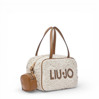 LIU JO - Bowlingtasche aus Spitze mit Logo-Schriftzug 2