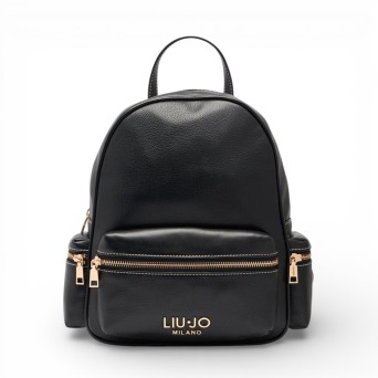 LIU JO - Sac à dos en faux cuir avec logo lettré