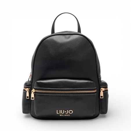 LIU JO - Sac à dos en faux cuir avec logo lettré