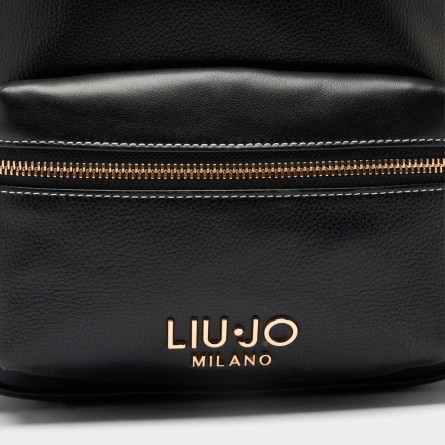LIU JO - Sac à dos en faux cuir avec logo lettré