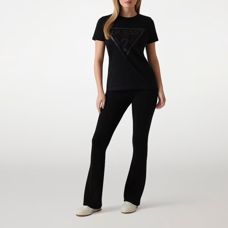 GUESS - Camiseta de algodón con logotipo