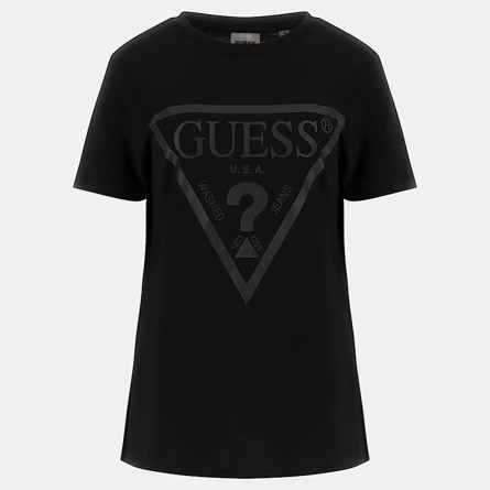 GUESS - Camiseta de algodón con logotipo
