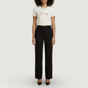 GUESS - Camiseta de algodón con logotipo bordado 2