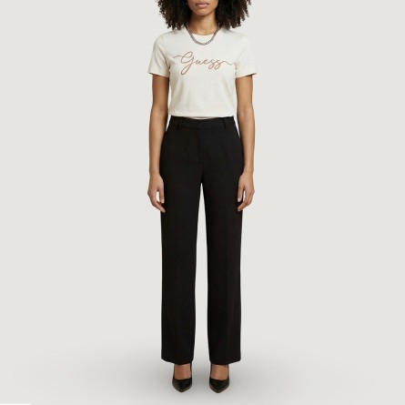 GUESS - Cotton T-shirt with embroidered logo