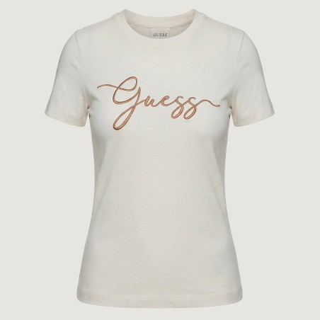 GUESS - Baumwoll-T-Shirt mit gesticktem Logo