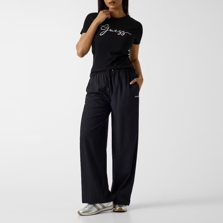 GUESS - Cotton T-shirt with embroidered logo