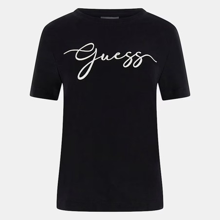 GUESS - T-shirt en coton avec logo brodé