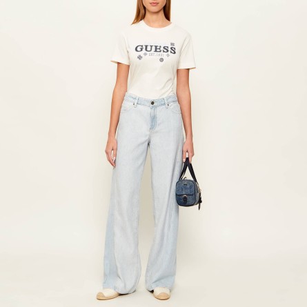 GUESS - T-shirt in cotone con logo