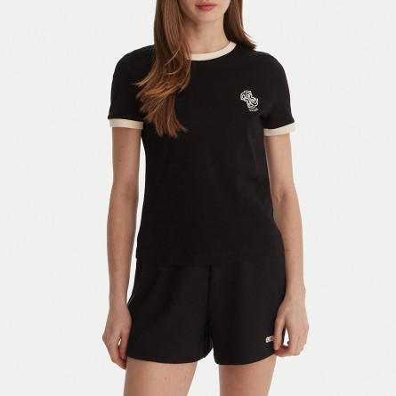 GUESS - Baumwoll-T-Shirt mit gesticktem 4G-Logo