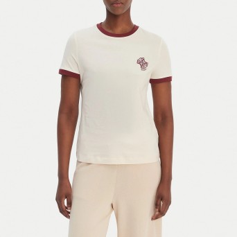 GUESS - T-shirt in cotone con logo 4G ricamato