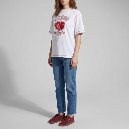 GUESS - T-shirt in cotone con stampa logo