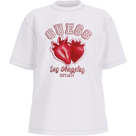 GUESS - Camiseta de algodón con logo estampado