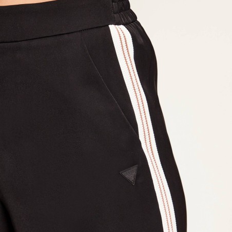 GUESS - Pantalone Circe con logo e bande