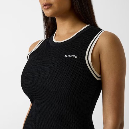 GUESS - Kleid mit Armausschnitt und Logo