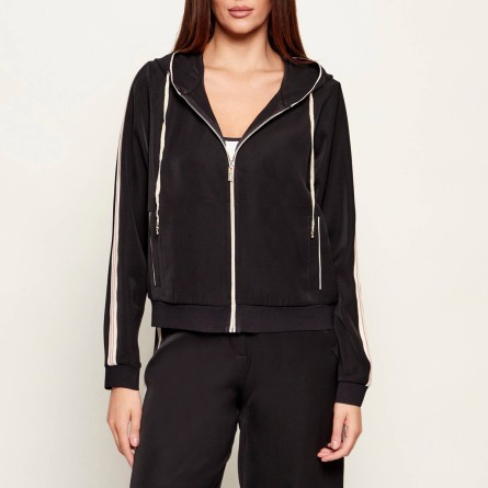 GUESS - Felpa Full zip Circe con logo