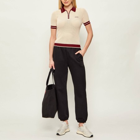 GUESS - Gabry Poloshirt mit halbem Reißverschluss