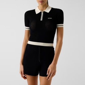 GUESS - Gabry Poloshirt mit halbem Reißverschluss