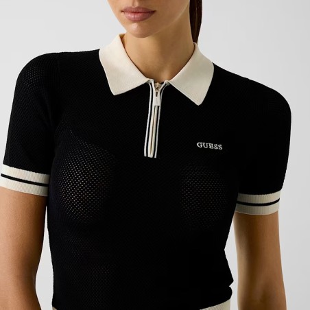 GUESS - Polo Gabry con mezza zip