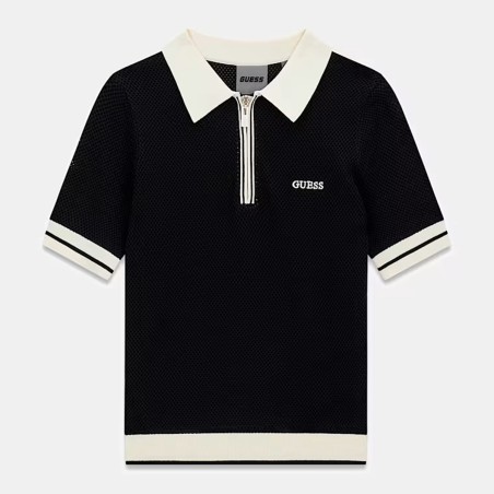 GUESS - Gabry Poloshirt mit halbem Reißverschluss