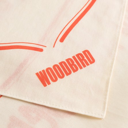 WOODBIRD - Baumwollschal mit Druck