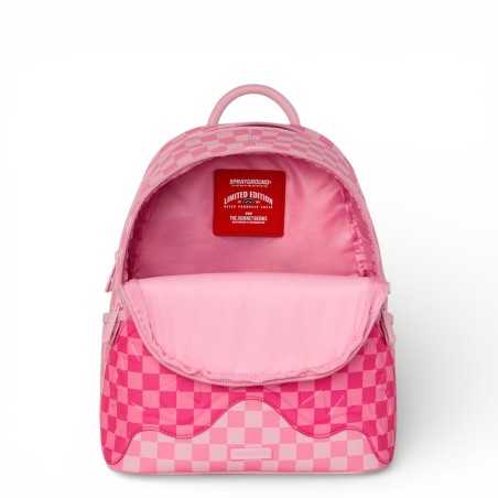 SPRAYGROUND - Pink Sharks Backpack In Paris Patch Savage
