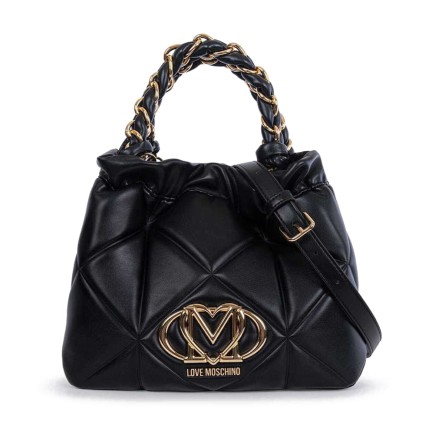 LOVE MOSCHINO - Quilted handbag with monogrammed logo