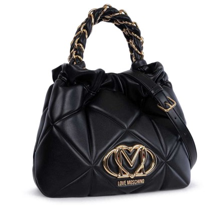 LOVE MOSCHINO - Quilted handbag with monogrammed logo