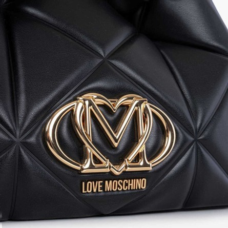 LOVE MOSCHINO - Bolso acolchado con logo monograma