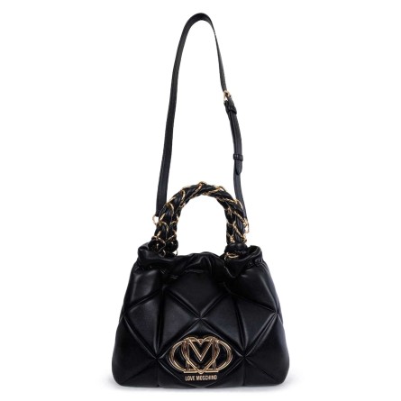 LOVE MOSCHINO - Quilted handbag with monogrammed logo