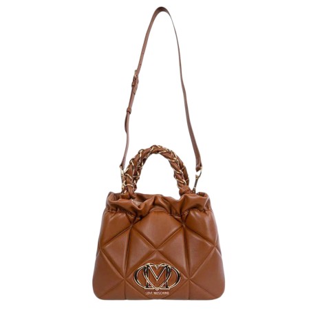 LOVE MOSCHINO - Borsa a mano trapuntata con logo monogramma