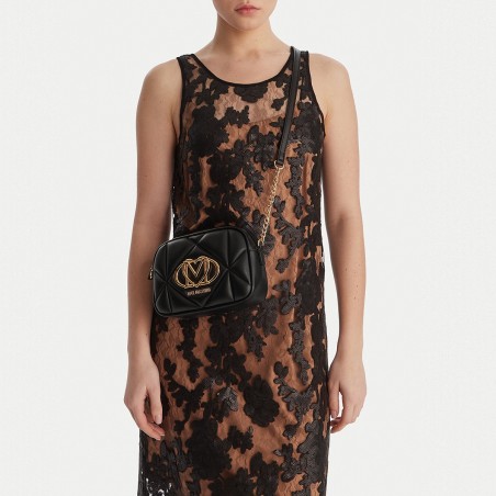 LOVE MOSCHINO - Quilted shoulder bag with monogrammed logo