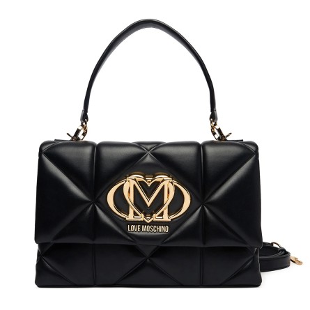 LOVE MOSCHINO - Borsa a mano trapuntata con logo lettering
