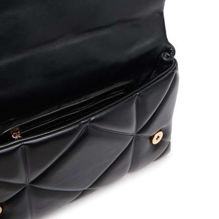 LOVE MOSCHINO - Quilted hand bag with lettering logo