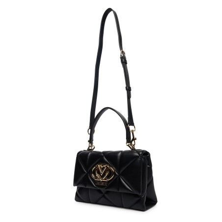 LOVE MOSCHINO - Quilted hand bag with lettering logo