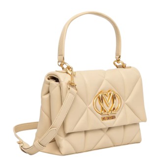 LOVE MOSCHINO - Quilted hand bag with lettering logo 2
