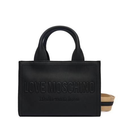 LOVE MOSCHINO - Handtasche mit geprägtem Logo