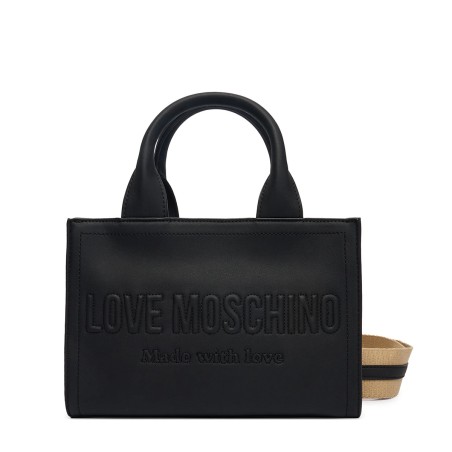 LOVE MOSCHINO - Borsa a mano con logo in rilievo