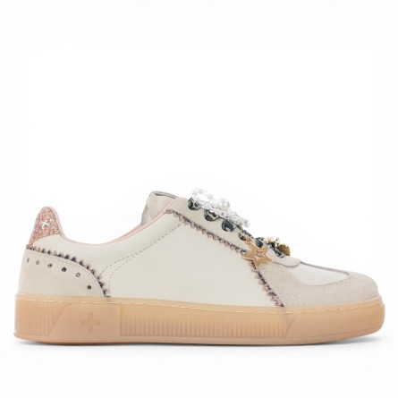 GIO+ - Sneakers in pelle con accessori rimovibili