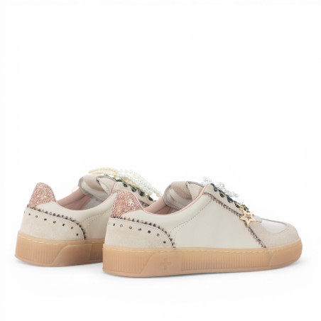 GIO+ - Leather sneakers with removable accessories