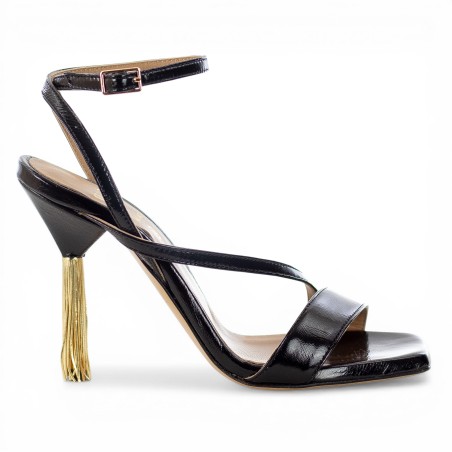 WO MILANO - Sandale cuir avec bride cheville