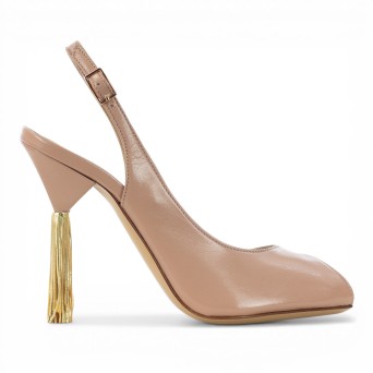 WO MILANO - Sandale cuir avec bride au talon