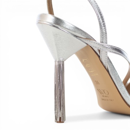 WO MILANO - Sandal leather with ankle strap