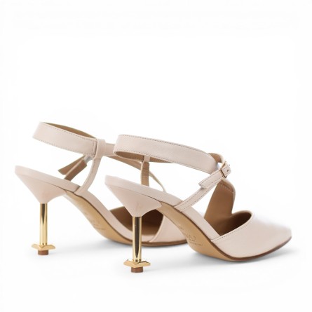 WO MILANO - Slingback in pelle con fibbia