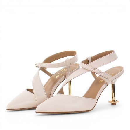 WO MILANO - Leather Slingback with Buckle