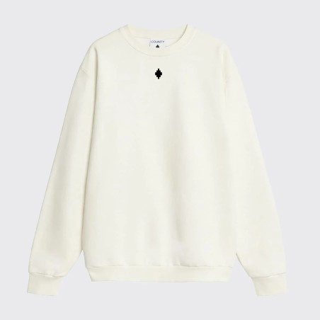 COUNTY OF MILAN - Sudadera de cuello redondo con logotipo