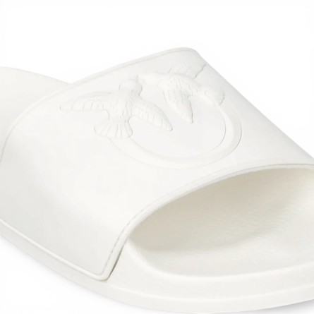 PINKO - Love Birds Logo Embossed Slipper