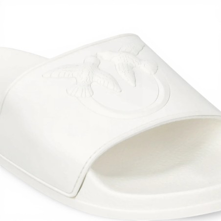 PINKO - Love Birds Logo Embossed Slipper