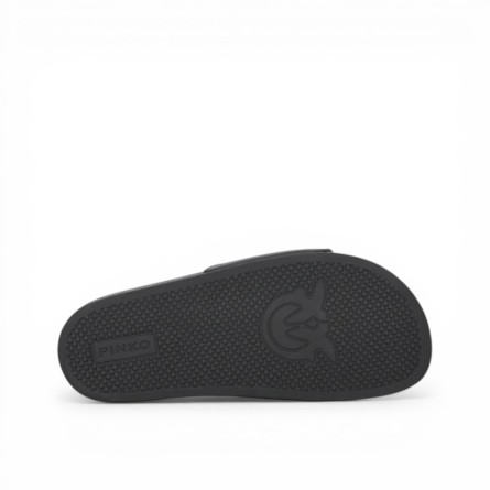 PINKO - Ciabatta con logo Love Birds...