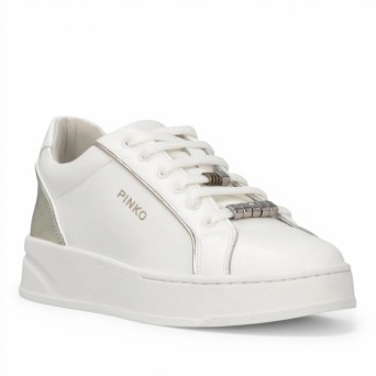 PINKO - Turnschuhe aus Leder mit Logo 2