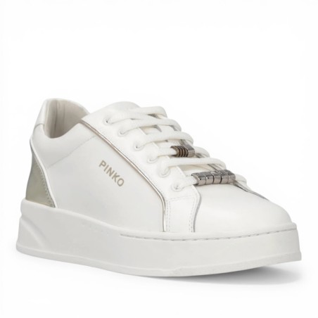 PINKO - Zapatillas de piel con logotipo